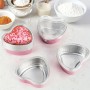 Disp Heart Foil Tin w Lid fork Pink 1pc