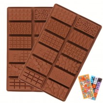 Silicone Mld Choc Bar Min Bar 12 cav ass