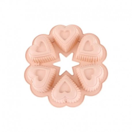 Silicone Cake Mould Heart Wreath