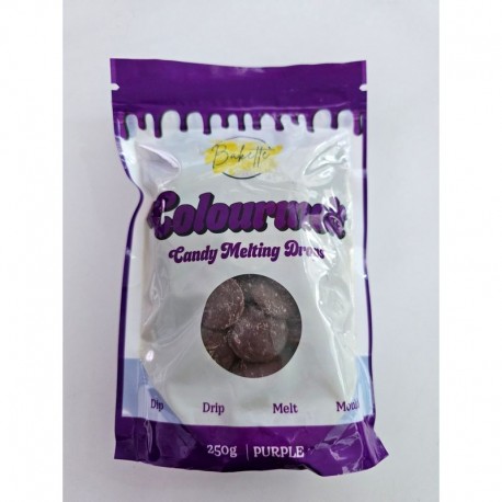 Bakette Colourmelt Chocolate Candy Melting Drops - Purple 250g