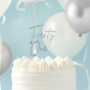 C&C Acrylic Silver/Clear Cake Topper - Twenty One