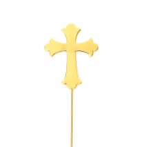 C&C Gold Plated Cake Topper - Cross