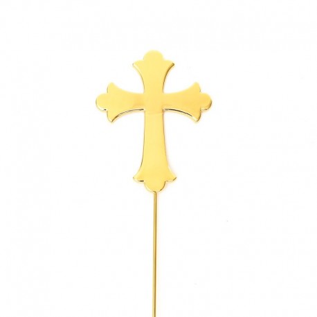 C&C Gold Plated Cake Topper - Cross