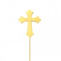 C&C Gold Plated Cake Topper - Cross