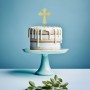 C&C Gold Plated Cake Topper - Cross