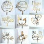 Cake Topper Assorted Budget Wedding 1pc