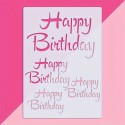 Happy Birthday A4 Size Reusable Letter Stencil