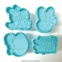 Cake Craft Happy Easter Plunger Cutters Set of 4