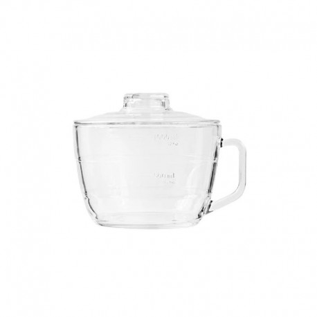 Glasslock Tempered Glass Microwave Measuring Jug with Lid - 1L