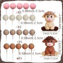 Cake Topper Highland Cow 22pc Set