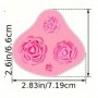 Silicone Mould Roses 4 cav Asstd Sizes