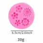 Silicone Mould Asstd Flowers 5 cavity