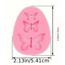 Silicone Mould Butterflies 3 cavity