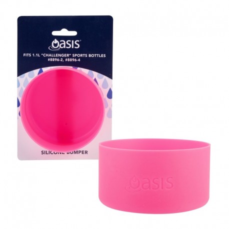 Oasis Silicone Bumper to Fit Challenger Sports Bottle - Neon Pink - 1.1L