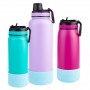 Oasis Silicone Bumper to Fit Challenger Sports Bottle - Island Blue - 550ml