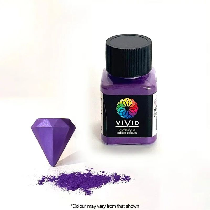 Vivid Edible Metallic Dust - Royal Purple 10g