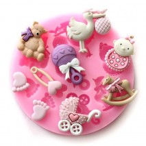 Silicone Mould Baby Themed 9 cavity