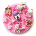 Silicone Mould Baby Themed 9 cavity