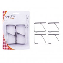 Appetito Tablecloth Clips - Stainless Steel - Set of 4