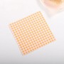 Wax Paper 7 " Square Gingham Yellow 100p
