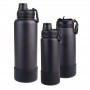 Oasis Silicone Bumper to Fit Challenger Sports Bottle - Black - 1.1L