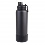 Oasis Silicone Bumper to Fit Challenger Sports Bottle - Black - 1.1L