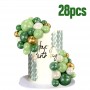 Cake Topper Balls Pearl Green Tones 28pc