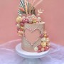 Cake Topper Balls Pearl Pink Tones 18pc