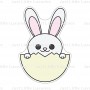 JLL Cookie Cutter & Embosser - Bunny in Egg (2)