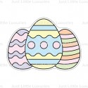 JLL Cookie Cutter & Embosser - Easter Egg Trio