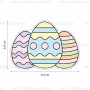 JLL Cookie Cutter & Embosser - Easter Egg Trio