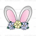 JLL Cookie Cutter & Embosser - Easter Floral Bunny Ears