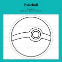 JLL Cookie Cutter & Embosser - Pokeball
