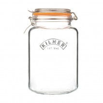 Kilner Clip Top Square Jar 3L