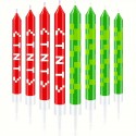 Cake Candles Green Block 6pc Set