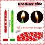 Cake Candles TNT Green 6pc Set