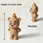 Cake Topper Bear and Cake 2pcs