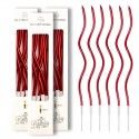 Candles Twisty Spiral Red 6pc