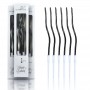 Candles Twisty Spiral Black 6pc