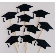 Cupcake Toppers Graduation 10pk