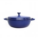 Classica 30cm Enamelled Cast Iron Braiser - Blue