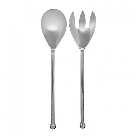 Olga Salad Servers Silver 2pc Set