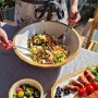 Olga Salad Servers Silver 2pc Set