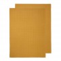 Waffle 2 Pack Tea Towels 50x70cm Mustard
