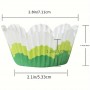 Wavy Edge Cupcake Liner Pink Grn 200p