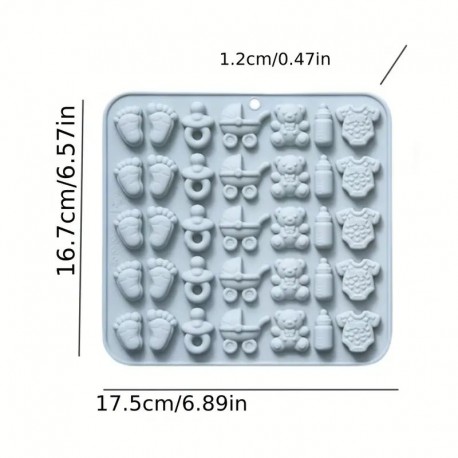 Silicone Mould Asst Baby 35 cavity