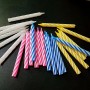 Cake Candle Budget Line Single Candles Assorted Colours