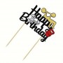 Cake Topper Gym Weight Lifting Happy Birthday