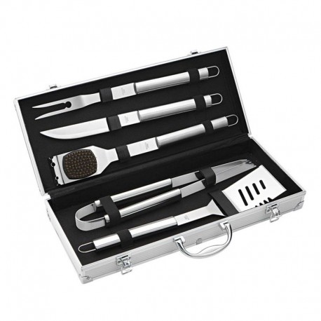 Av BBQ Tool Set in Alum Case 6pc