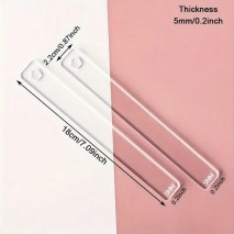 Acrylic Ruler Size 5 2pc set